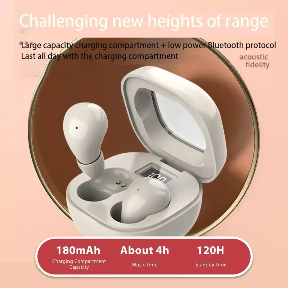Bluetooth 5.3 Earphones Mini Wireless Headphones HIFI Stereo Noise Reduction Earbuds LED Display Sport Heasets for Xiaomi Huawei