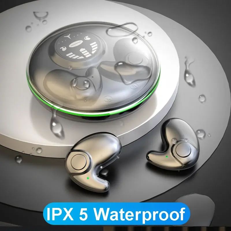 Mini Invisible Sleep Earphone TWS Wireless Headphones Bluetooth 5.3 Headsets Hidden Earbuds IPX5 Waterproof for Huawei iPhone