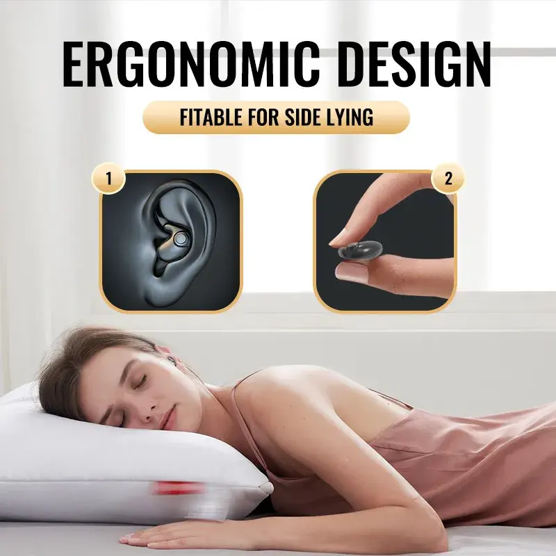 Invisible Sleep Earbuds Mini Wireless Earphones Bluetooth 5.3 Headphones HiFi Stereo Sports Noise Reduction Headsets for XIAOMI