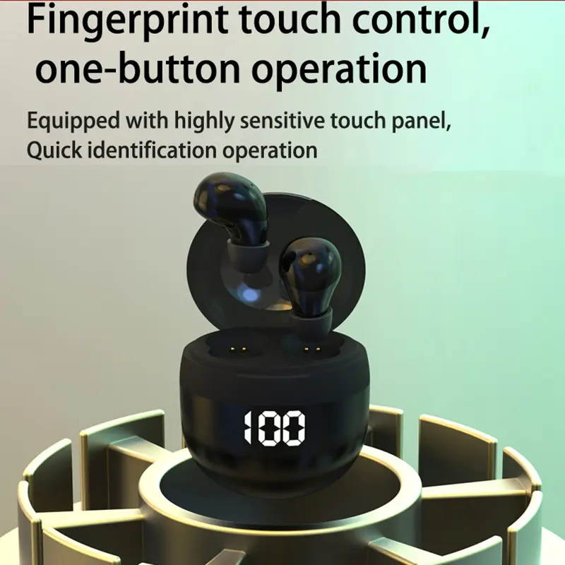 Invisible Headphones TWS Mini Earphones Wireless Bluetooth 5.3 Earbuds with Microphone Noise Reduction In-Ear Headset for Xiaomi