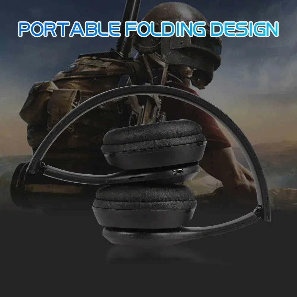 Bluetooth 5.0 Headsets Wireless Headphones 3.5MM Wired Earphones Support TF Card Foldable Noise Reduction For iPhone Xiaomi
