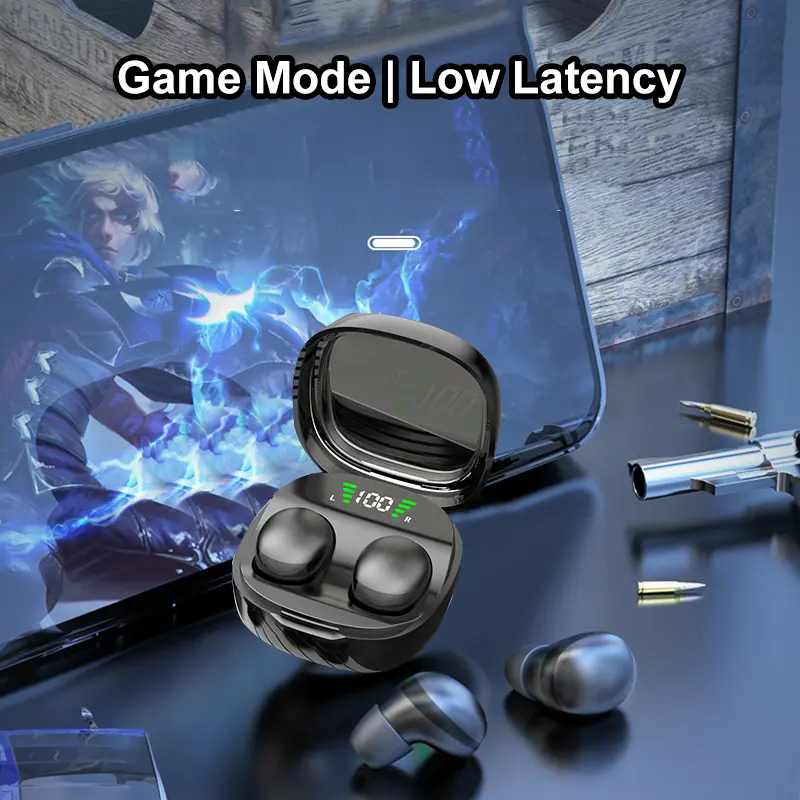Mini Invisible Earbuds Bluetooth 5.3 Headphones TWS Wireless HiFi Stereo Noise Reduction Headsets Sports Waterproof Earphones
