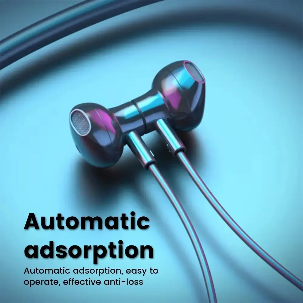 Bluetooth 5.2 Headphones Neckband Earphones TWS Wireless Headsets HiFi Stereo Dual Mode Waterproof Long Standby Time Earbuds