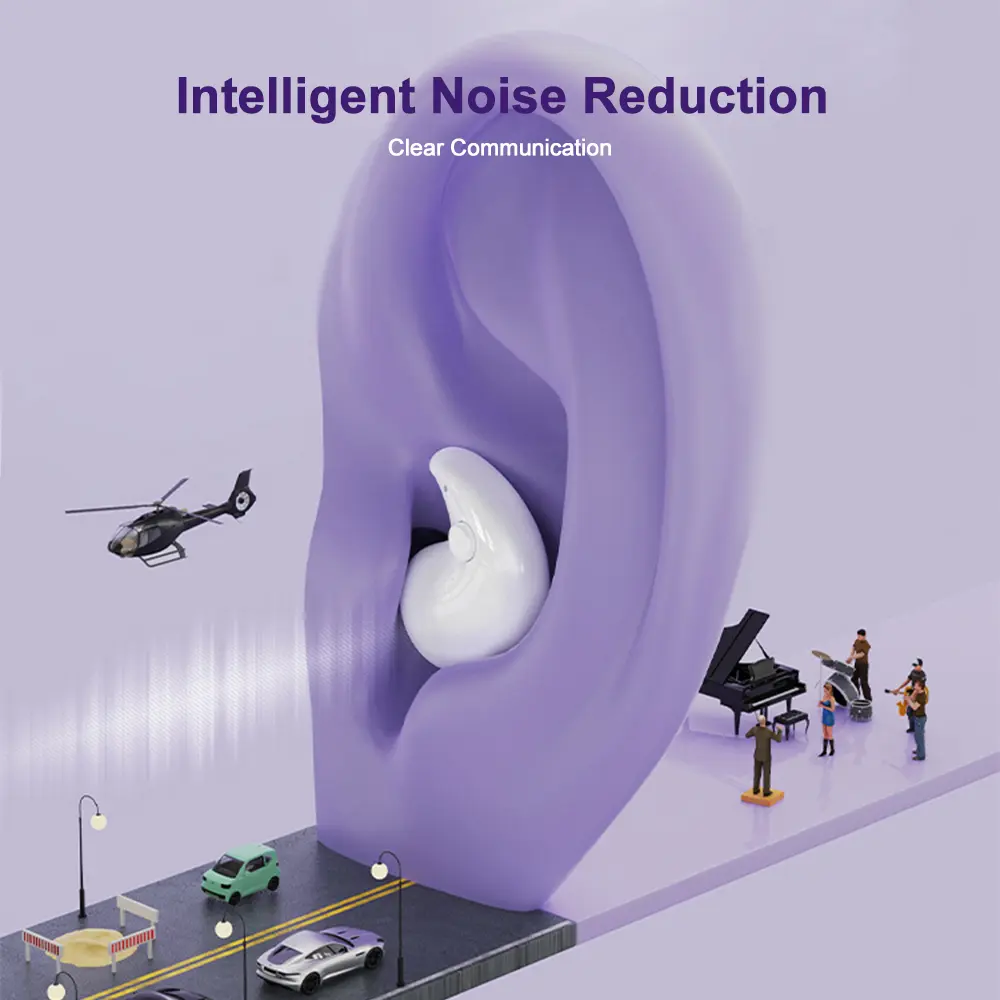 Bluetooth 5.3 Sleep Earphones Invisible Mini Headphones LED Display Waterproof Wireless Headsets for Samsung Huawei iPhone