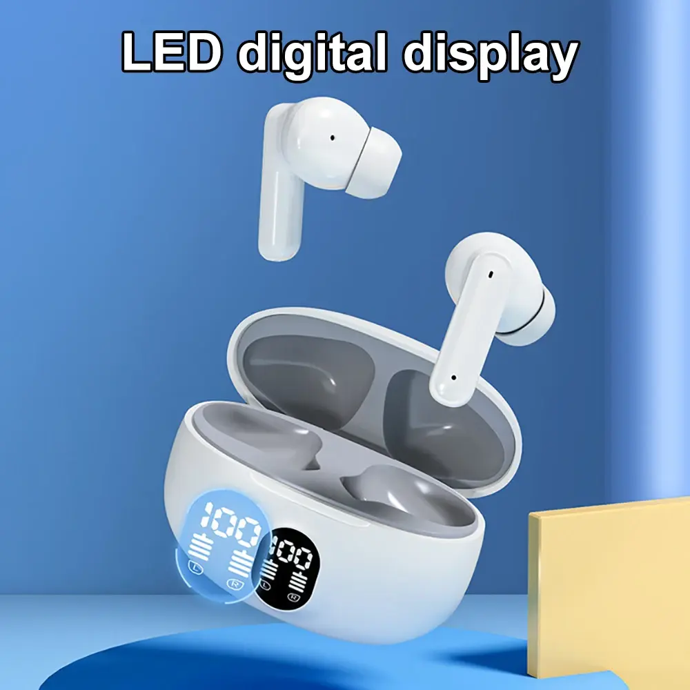 Bluetooth 5.3 Headphones Wireless Earphones in-ear Noise Reduction Earbuds LED Display HiFi Stereo Headsets for Xiaomi iPhone