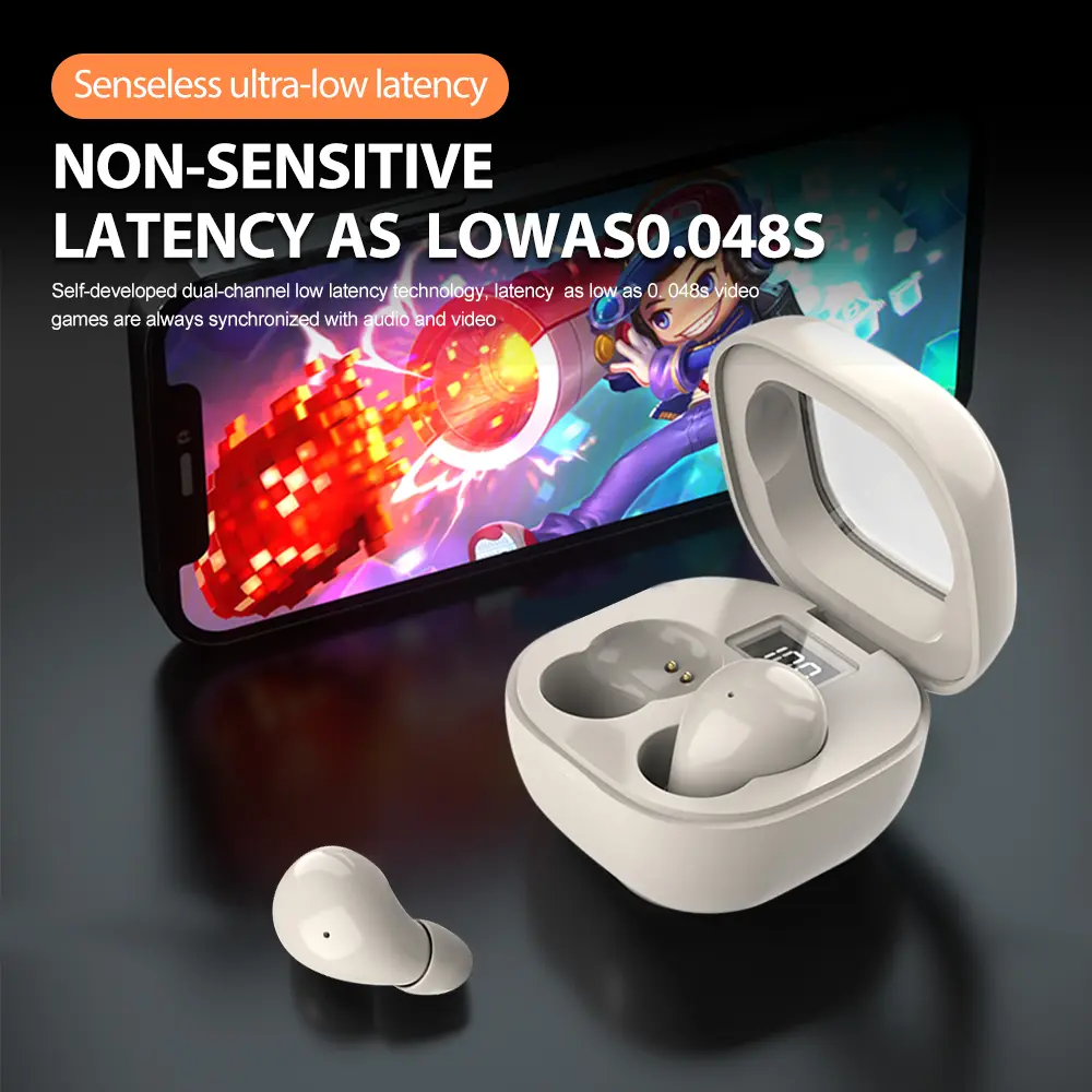 Invisible Mini Headphones Bluetooth 5.3 Earphones TWS Wireless Heasets HIFI Stereo Noise Reduction Earbuds For iphone Xiaomi