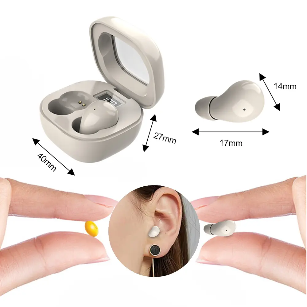 Invisible Mini Headphones Bluetooth 5.3 Earphones TWS Wireless Heasets HIFI Stereo Noise Reduction Earbuds For iphone Xiaomi