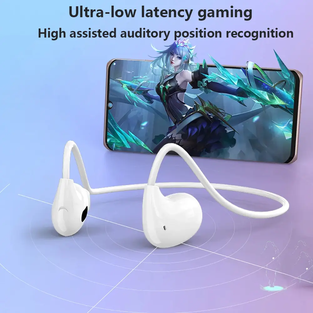 Wireless Headphones Bluetooth 5.3 Earphones HiFi Stereo Noise Reduction Ear Hook Earbuds Sports Headset for Huawei Xiaomi