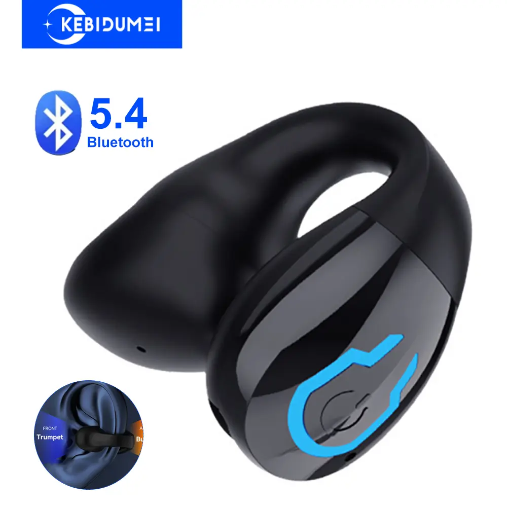 Bluetooth 5.4 Earphone Ear Clip Headphone Wireless Headset HiFi Stereo Noise Reduction Waterproof Earbud for Xiaomi iPhone