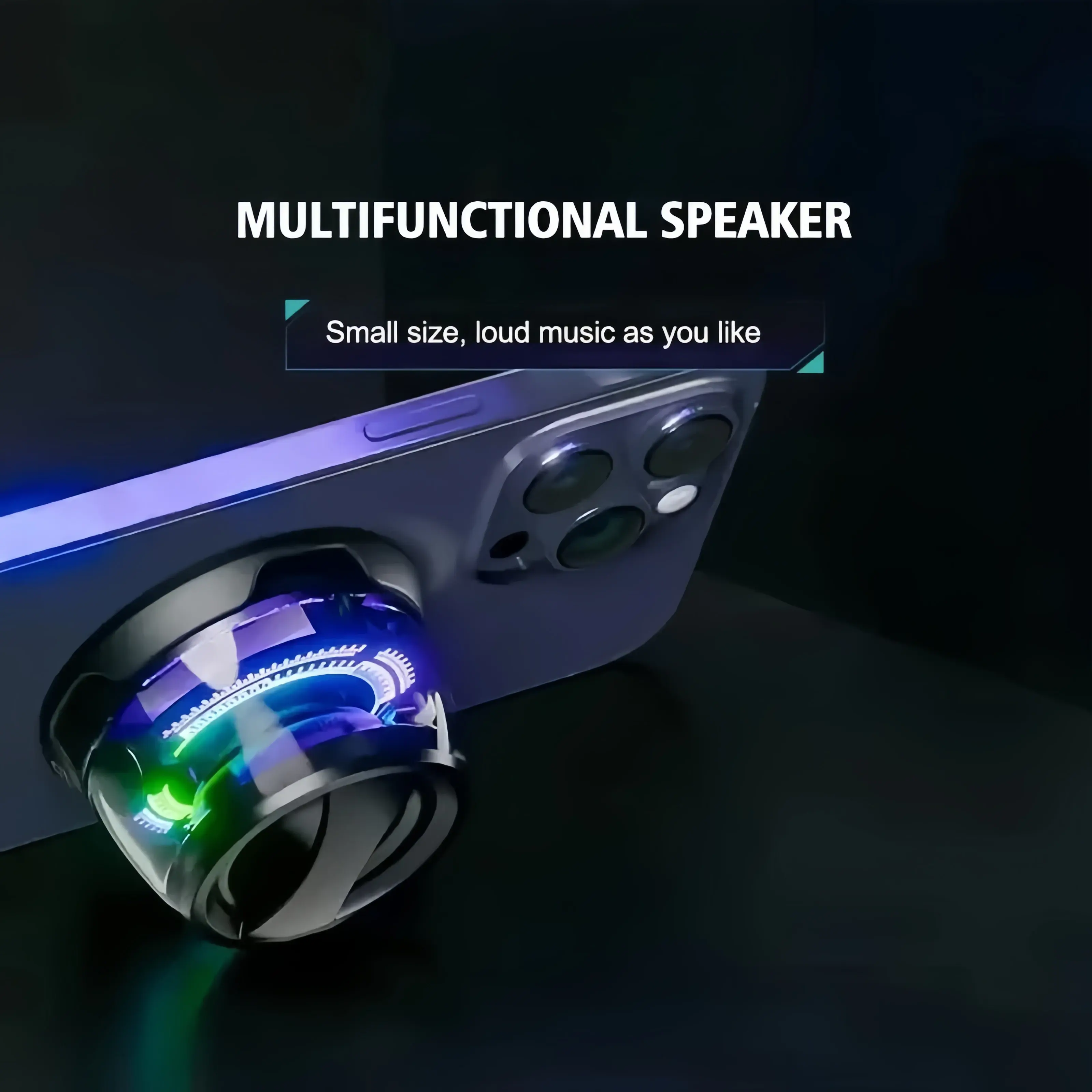 Bluetooth 5.3 Speaker Magnetic Speaker Portable Mini Speaker Multifunctional RGB Loudspeaker Subwoofer for PC Macbook XIAOMI