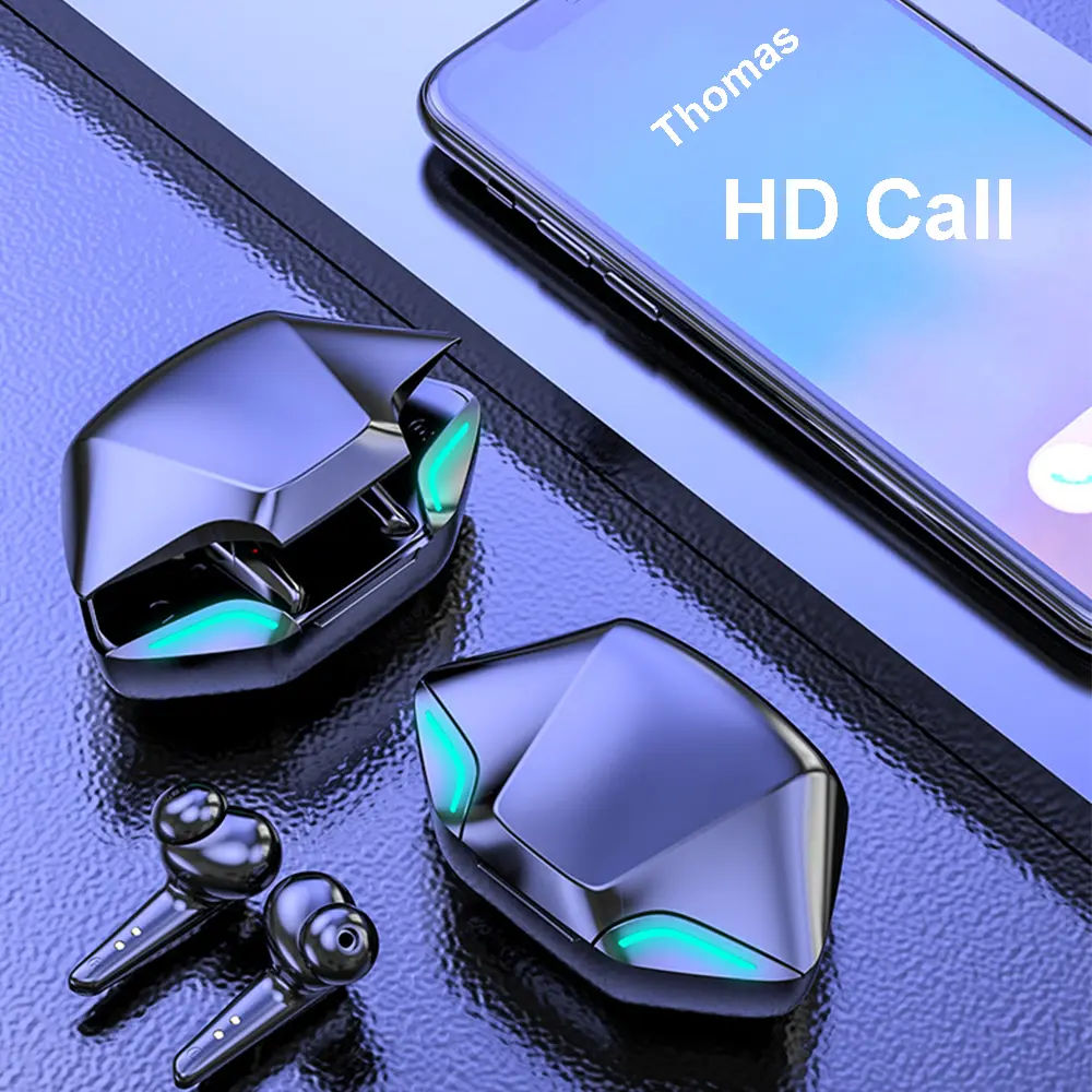 Bluetooth Earphones in-ear Wireless Headphones E-sports Gaming Headsets with Mic Low Latency HiFi Stereo for Xiaomi Huawei