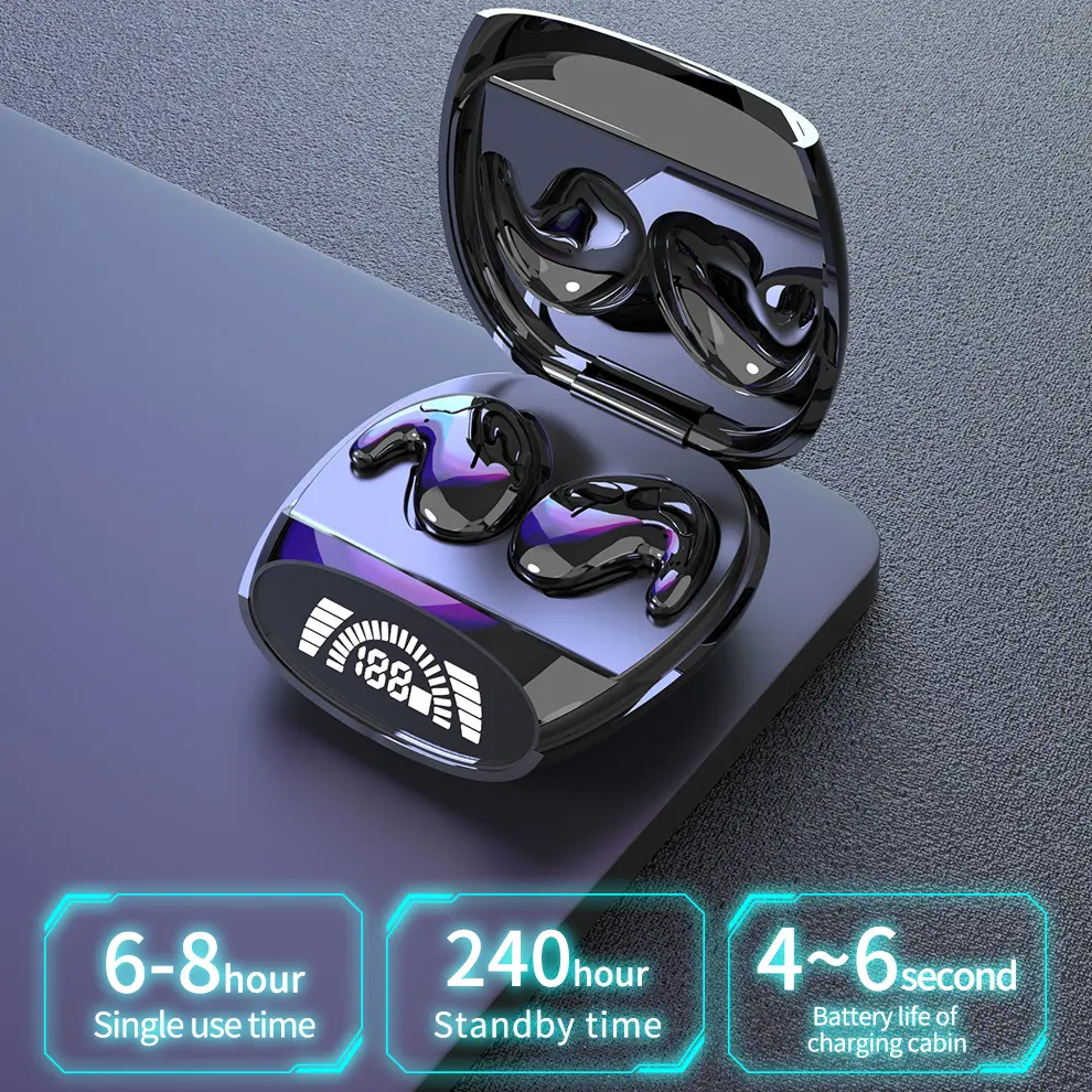 Bluetooth 5.3 Sleep Invisible Earbuds Tiny Mini Headphones Hidden Noise Reduction Earphones TWS Wireless Sports Stereo Headsets