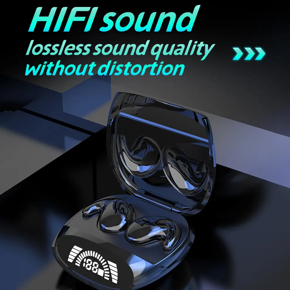 Bluetooth 5.3 Sleep Invisible Earbuds Tiny Mini Headphones Hidden Noise Reduction Earphones TWS Wireless Sports Stereo Headsets