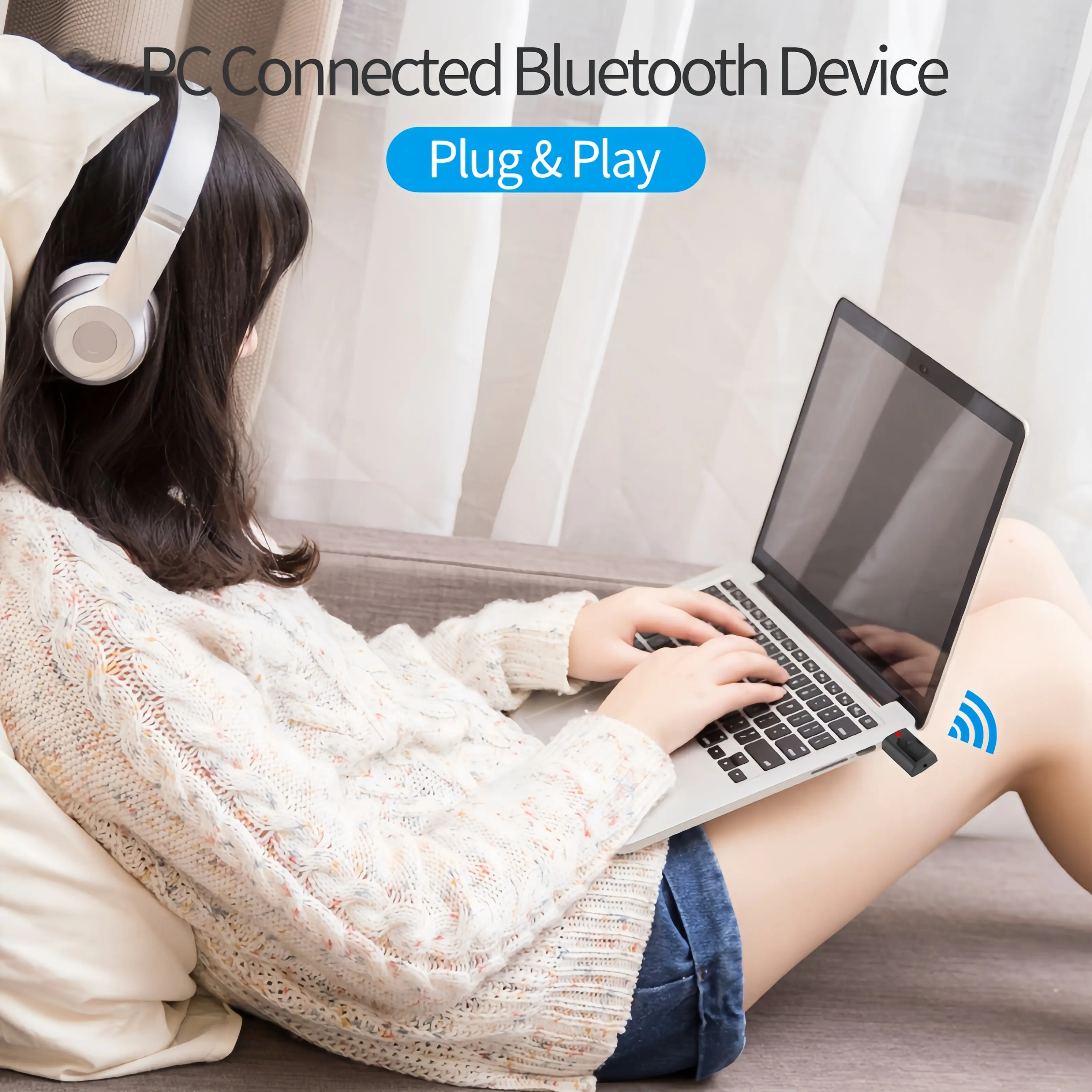 4 in 1 Bluetooth 5.3 Receiver Transmitter USB Audio Adapter 3.5mm Stereo Wireless Adapter For TV Car Headset Speaker Amplifier