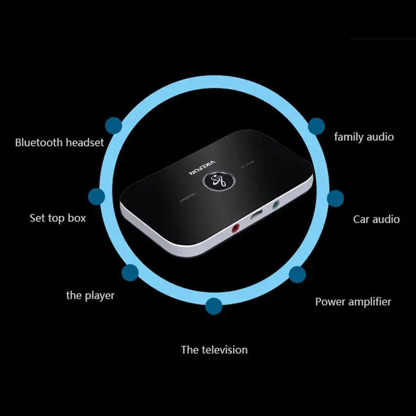 Bluetooth 5.0 Audio Transmitter Receiver 3.5mm AUX Jack RCA Stereo Airplane Wireless Adapter For Car kit Speaker TV PC Headphone