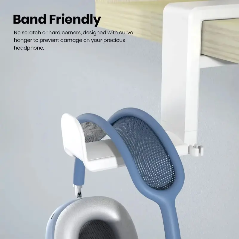 PC Gaming Headphone Stand Headset Hook Holder Hanger Mount With Adjustable 360° Rotating Arm Clamp Desk Mount Universal Bracket