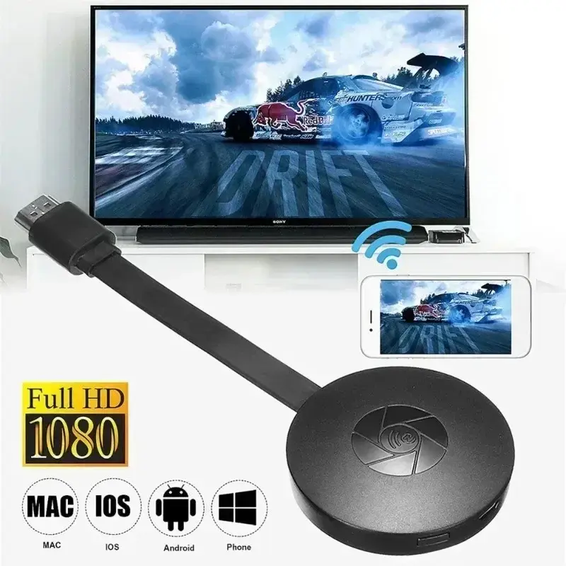 1080P G2 For MiraScreen Display Anycast Wifi HDMI-Compatible Miracast Dongle Compatible For TV Projector Android Mirror Screen