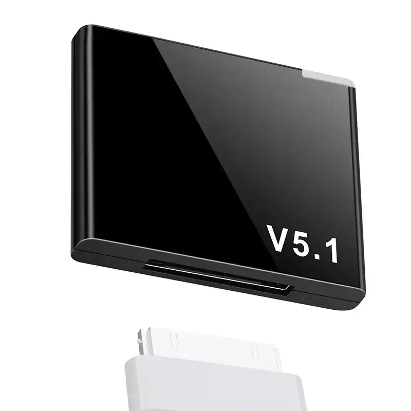 VIKEFON I-WAVE 30 Pin Bluetooth 5.1 Audio Receiver A2DP Music Mini Wireless Adapter For iPhone iPod 30Pin Jack Analog Speaker