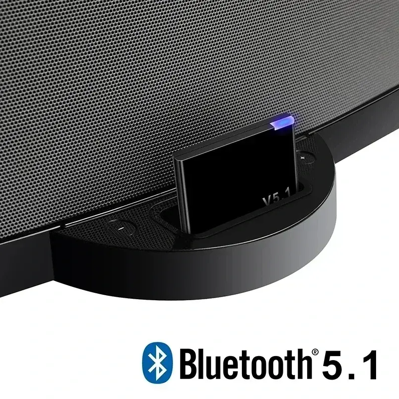 VIKEFON I-WAVE 30 Pin Bluetooth 5.1 Audio Receiver A2DP Music Mini Wireless Adapter For iPhone iPod 30Pin Jack Analog Speaker