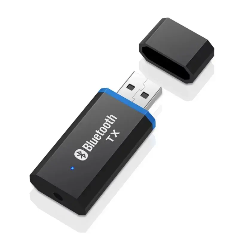 Bluetooth Transmitter 5.0 EDR Audio Adapter For TV PC Headphones 3.5MM Jack AUX USB Stereo Music Wireless Adapter Plug & Play