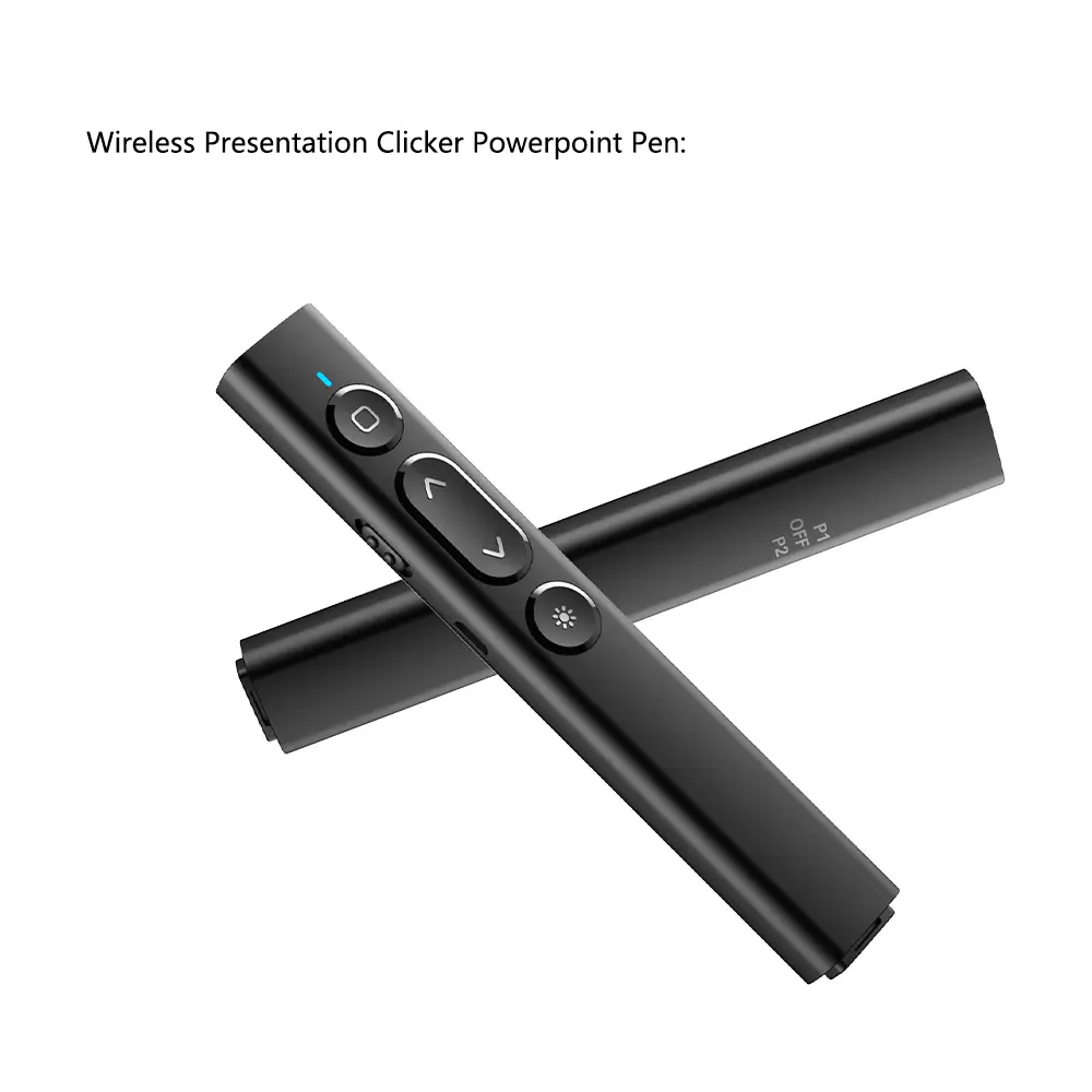 Rechargeable Wireless Presenter Pointer Remote Control Presentation Clicker For Powerpoint Office School Supplies