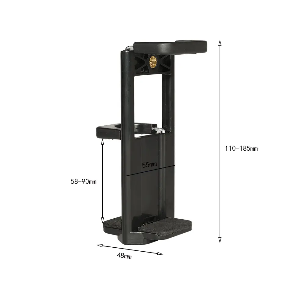 Universal 2 in 1 Mobile Phone Clip 58-90mm Tablet Desktop Clip 110-180mm Pan Tilt Camera Holder for iPhone 13 12 pro max Xiaomi