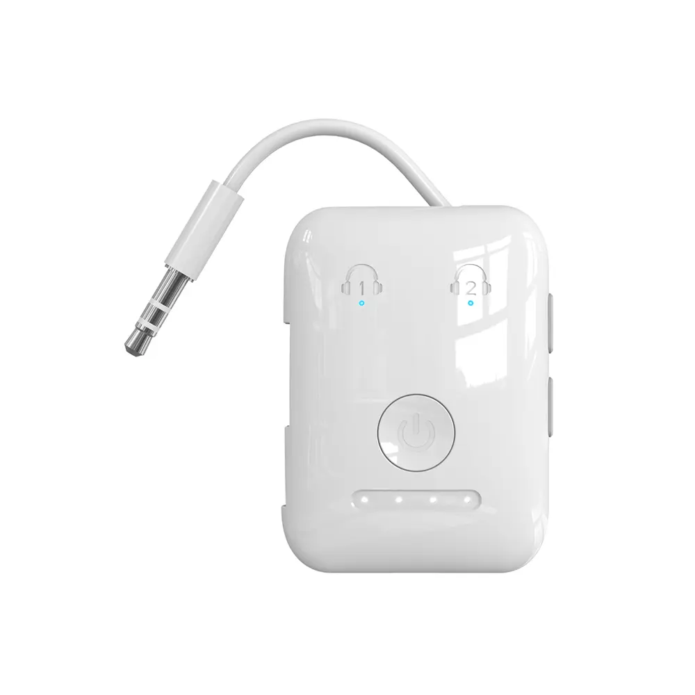 BF02 Airplane Bluetooth Transmitter 1 to 2 Wireless Transmitter For Heaphone Speaker Aux Adapter 3.5MM Jack On Flight TV Gym