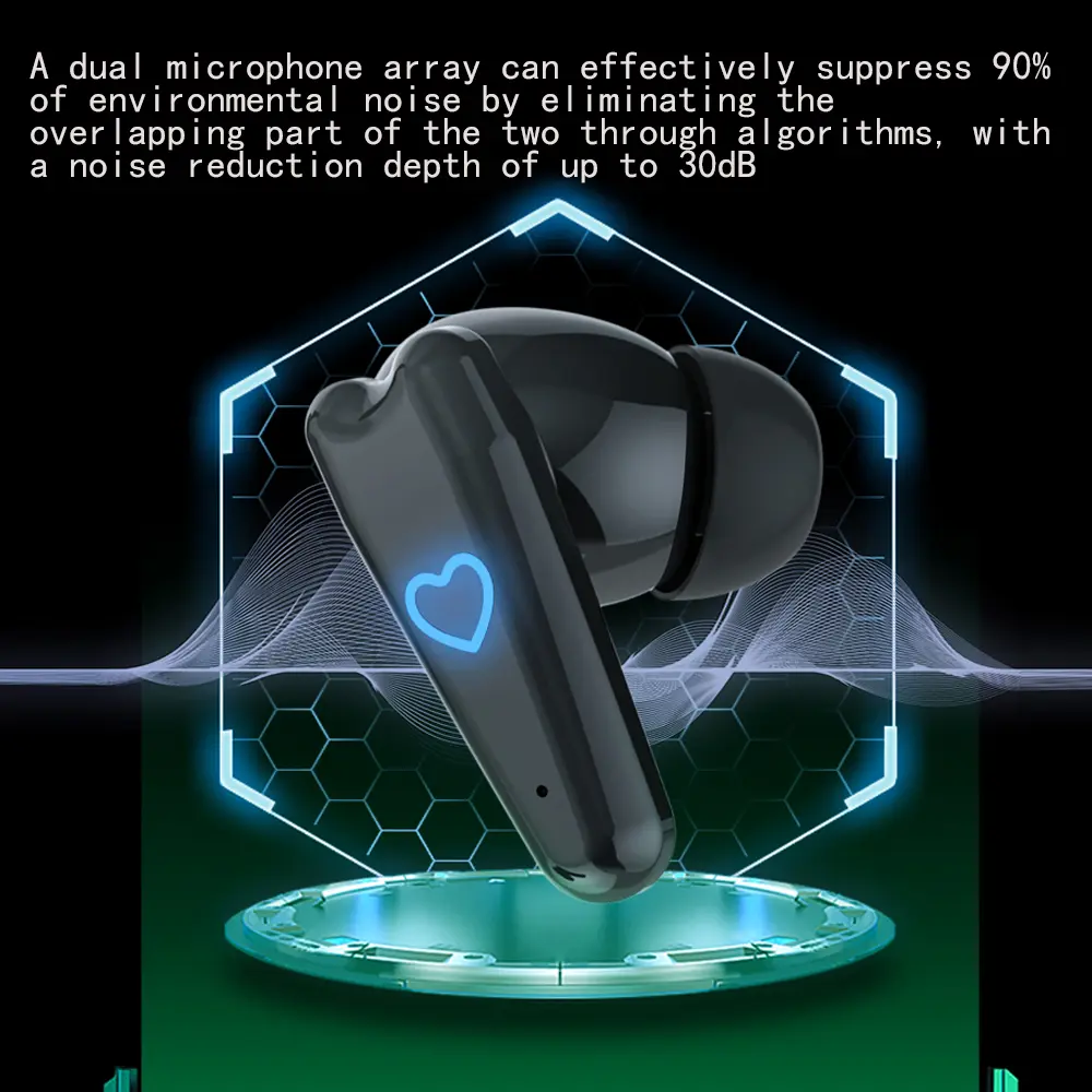 New Bluetooth Wireless Headphones Heart Shaped Earphones Woman Headset High Quality In Ear Earbuds Girl Gift
