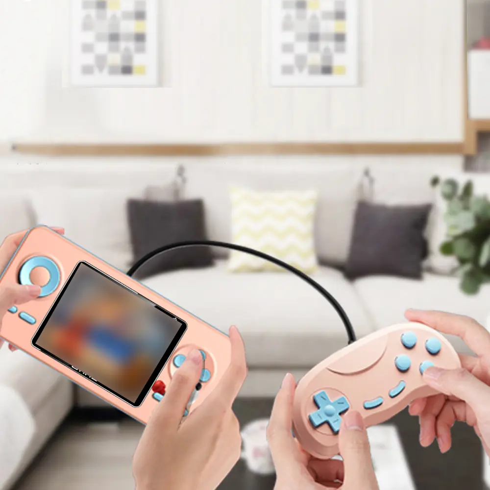 Retro Classic Handheld Game Console Arcade Game Console 520 in 1 Games Player Rechargeable for TV Projector Game Consol S5