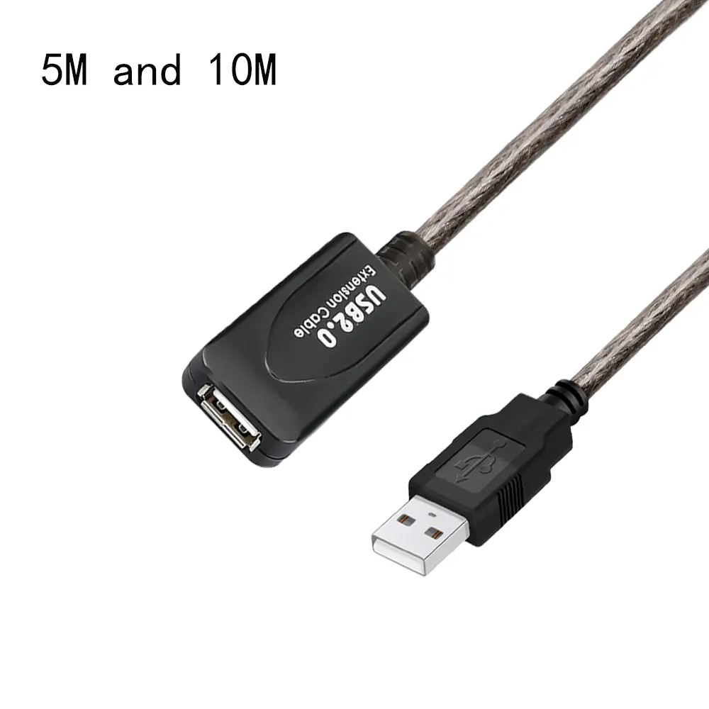 New 5M/10M USB 2.0 Extension Cable High Speed Male To Female Extension Cord Wire USB Adapter for PC Laptop Keyboard
