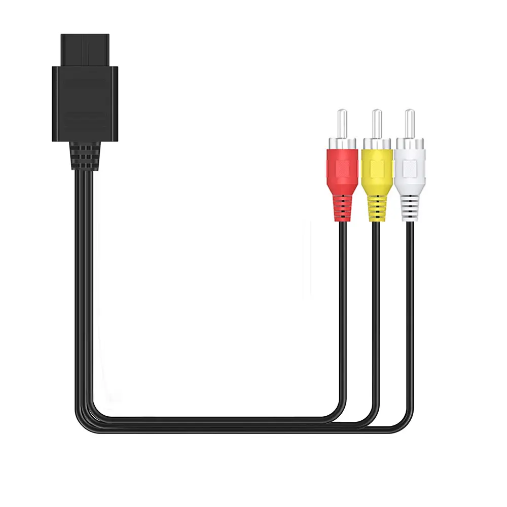 For Nintendo 64 Audio TV Video Cord AV Cable to RCA for Super Nintend N64 NGC SNES GameCube Accessory 1.8M