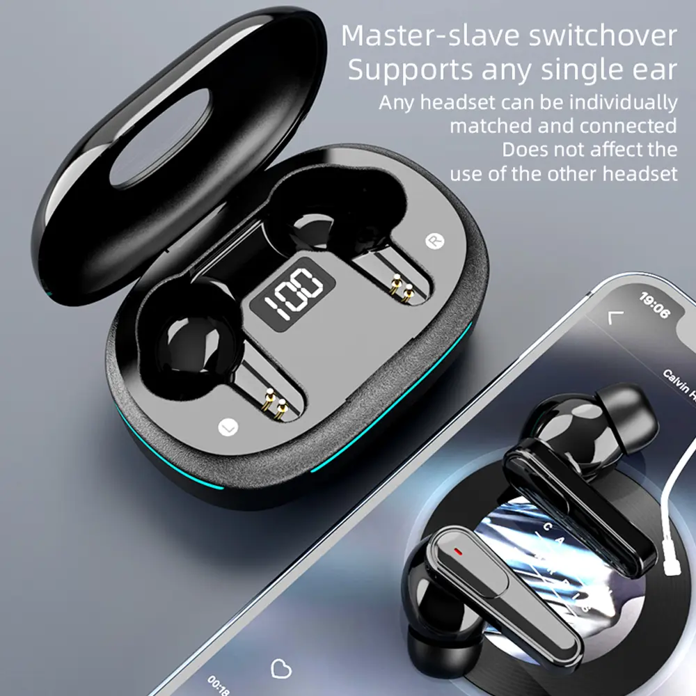 TWS PLUS 70 Bluetooth 5.4 Earphones Waterproof Gaming Earphones Wireless Earbuds Sound for iPhone Xiaomi Huawei Samsung