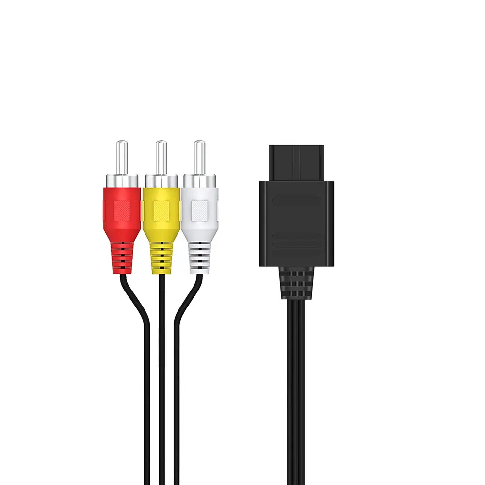 For Nintendo 64 Audio TV Video Cord AV Cable to RCA for Super Nintend N64 NGC SNES GameCube Accessory 1.8M