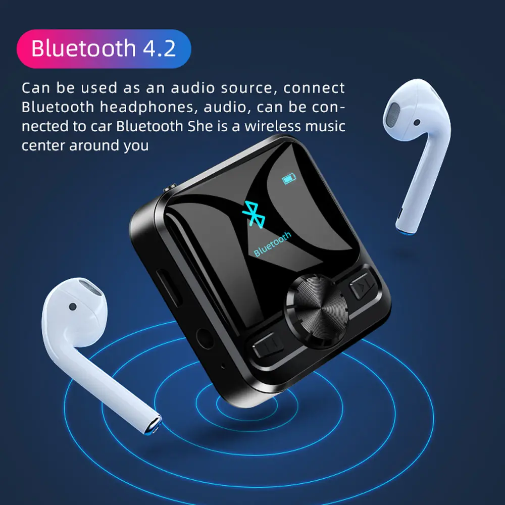 M9 Recording Mp4 E-book FM Intelligent HD Noise Reduction Sound Recorder Bluetooth Mp3   Music Player Consumer Electronics