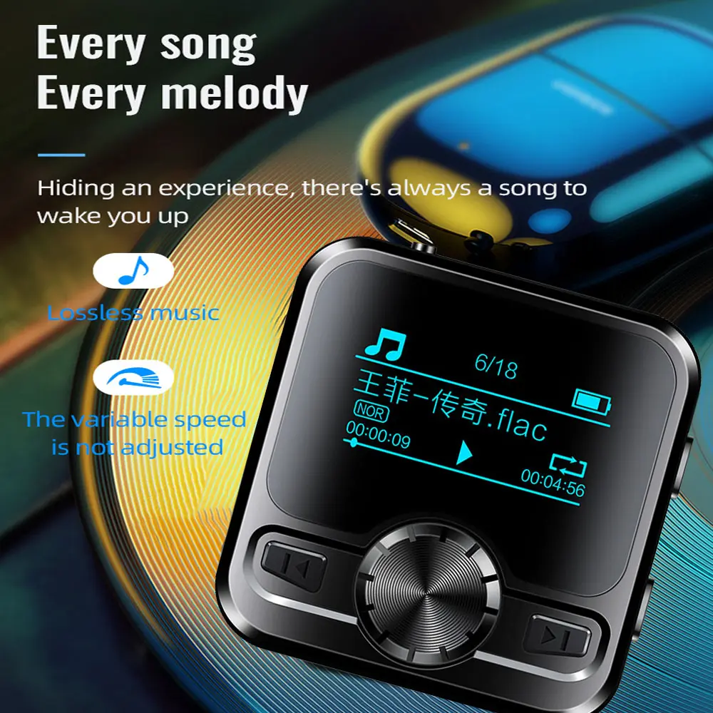 M9 Recording Mp4 E-book FM Intelligent HD Noise Reduction Sound Recorder Bluetooth Mp3   Music Player Consumer Electronics