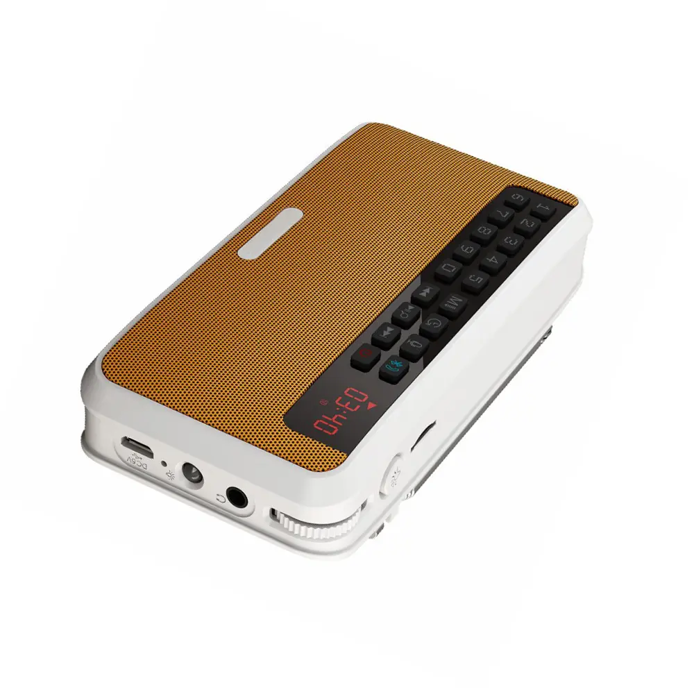 LED Rolton E500 FM Radio Wireless Bluetooth Speaker HiFi Recording Stereo TF Music Player Selfie Radio Flashlight Radio With Mic