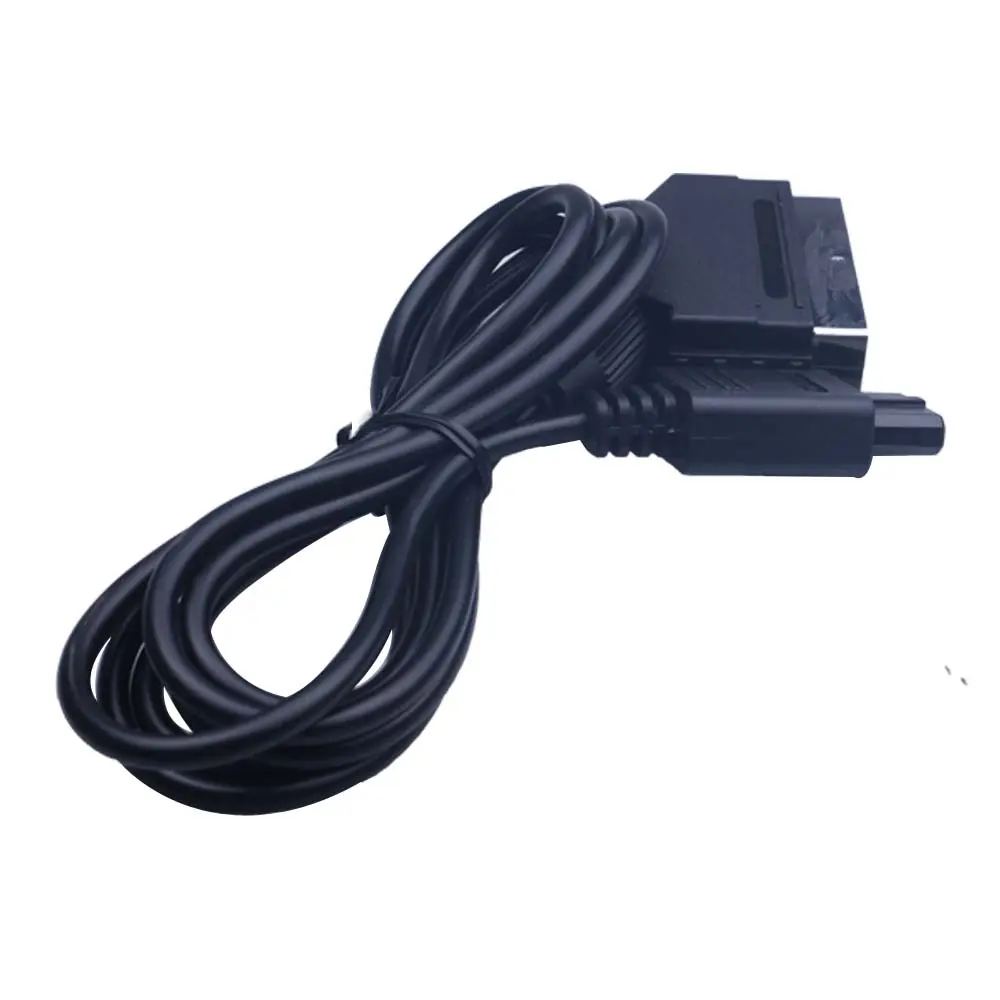 1.8m A/V TV Video Game cable Scart Cable For SNES for N-GC for SFC for Nintendo Gamecube Console Compatible with NTSC System