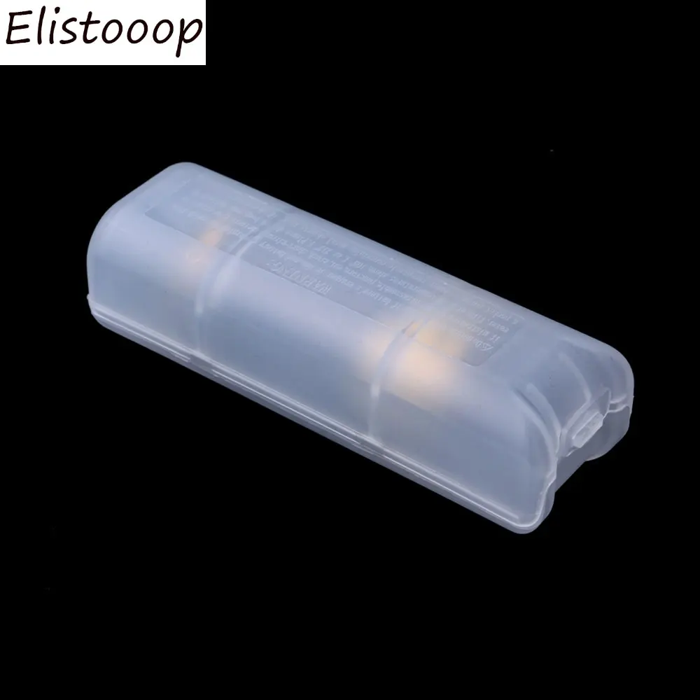 Rechargeable Battery Storage Case Battery Storage box Transparent Clear Plastic Case for 1pcs 26650 Battery 2Pcs/lot