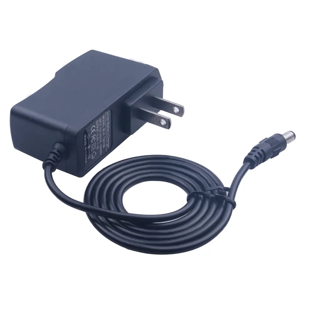 DC 12.6 V 1A/1000mA Li-ion Battery Charger Power Supply Charger 100-240V AC Converter Adapter 12.6V Li-ion Battery Charger EU/Us