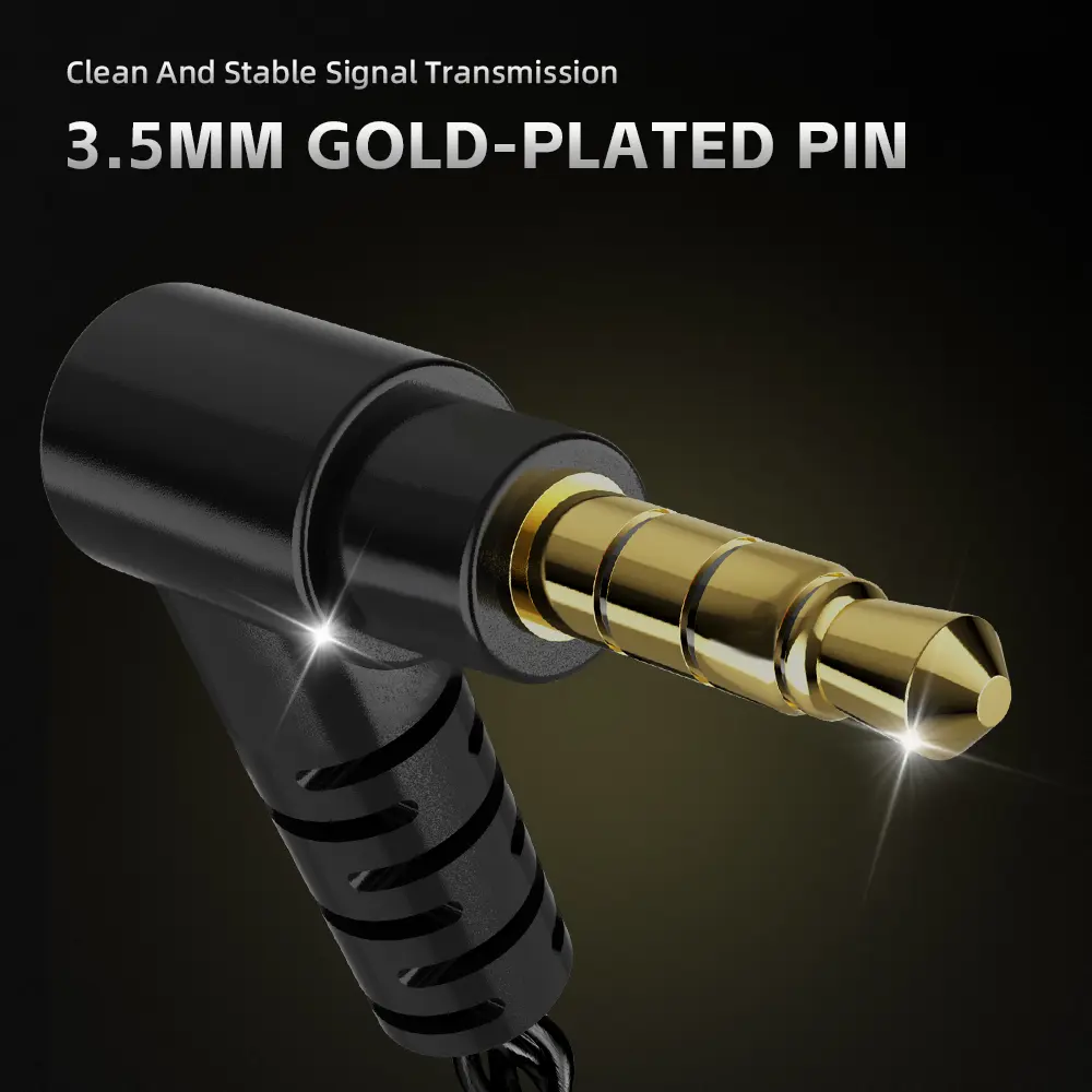 PT03 Type-C 3.5mm Wired Earphones HD Call Flat Headphones Sports Music Earbuds for Phone Tablet Laptop with Mic