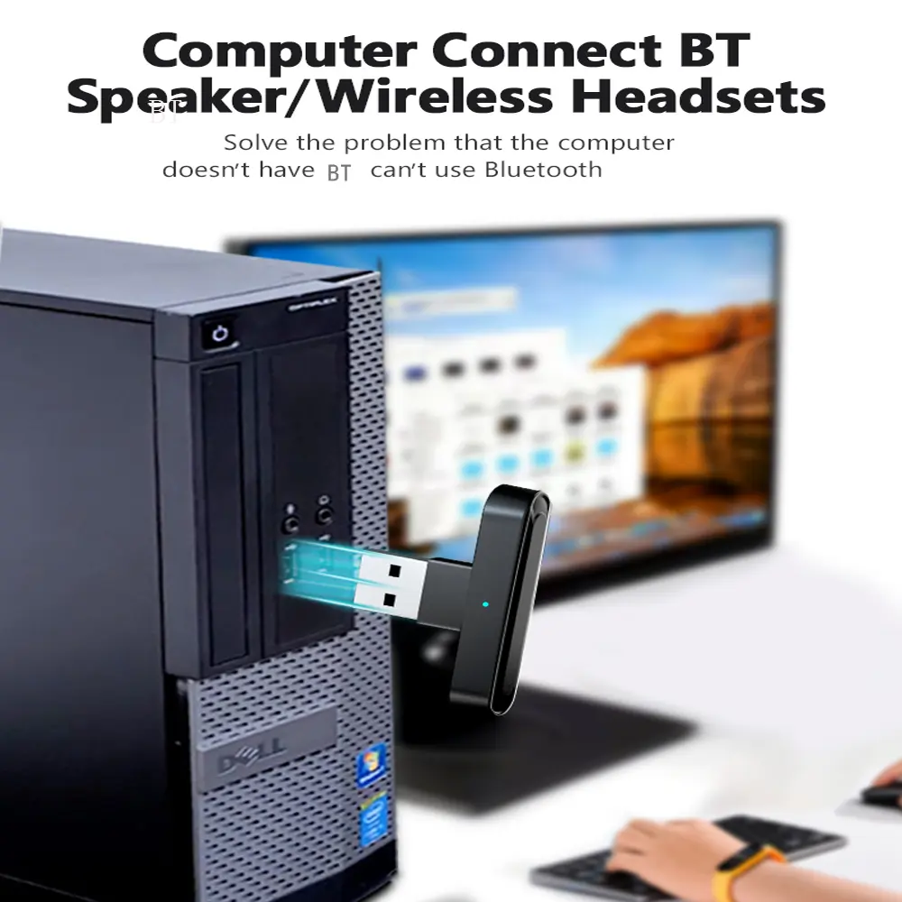 USB Type C Wireless Bluetooth Audio Transmitter Adapter A2DP SBC Low Latency USB Dongle For Nintendo Switch PS4 TV PC