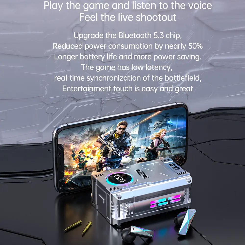 Wireless Bluetooth Headphones TWS Earphones Mini Heaset with Charging Case Waterproof Earbuds for iPhone Samsung Xiaomi