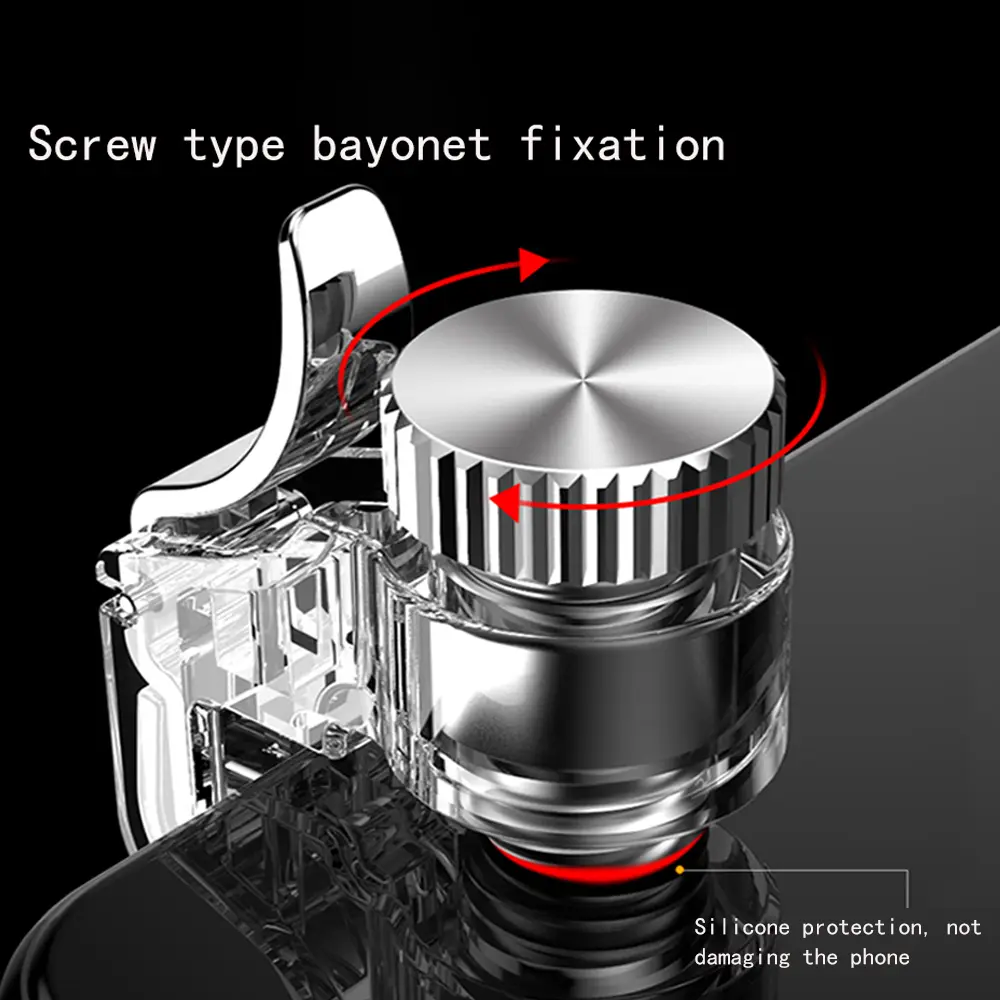 Metal Mobile Gaming Trigger Fire Button Aim Key L1R1 Shooter Controller for PUBG Mobile Game