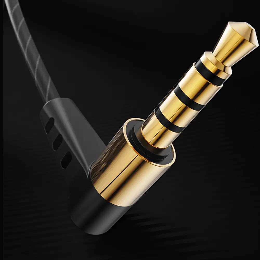 KT-02 3.5MM Jack Wired Headphone Sport Headset Noise Cancelling Earphones With Microphone Dynamic HD For Live Singing Recording