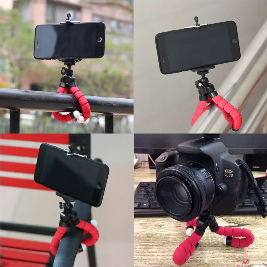 New Phone Tripod Mini Flexible Octopus Tripod Mini Portable Tripod Holder For iPhone Xiaomi Huawei Mobile Phone Smartphone