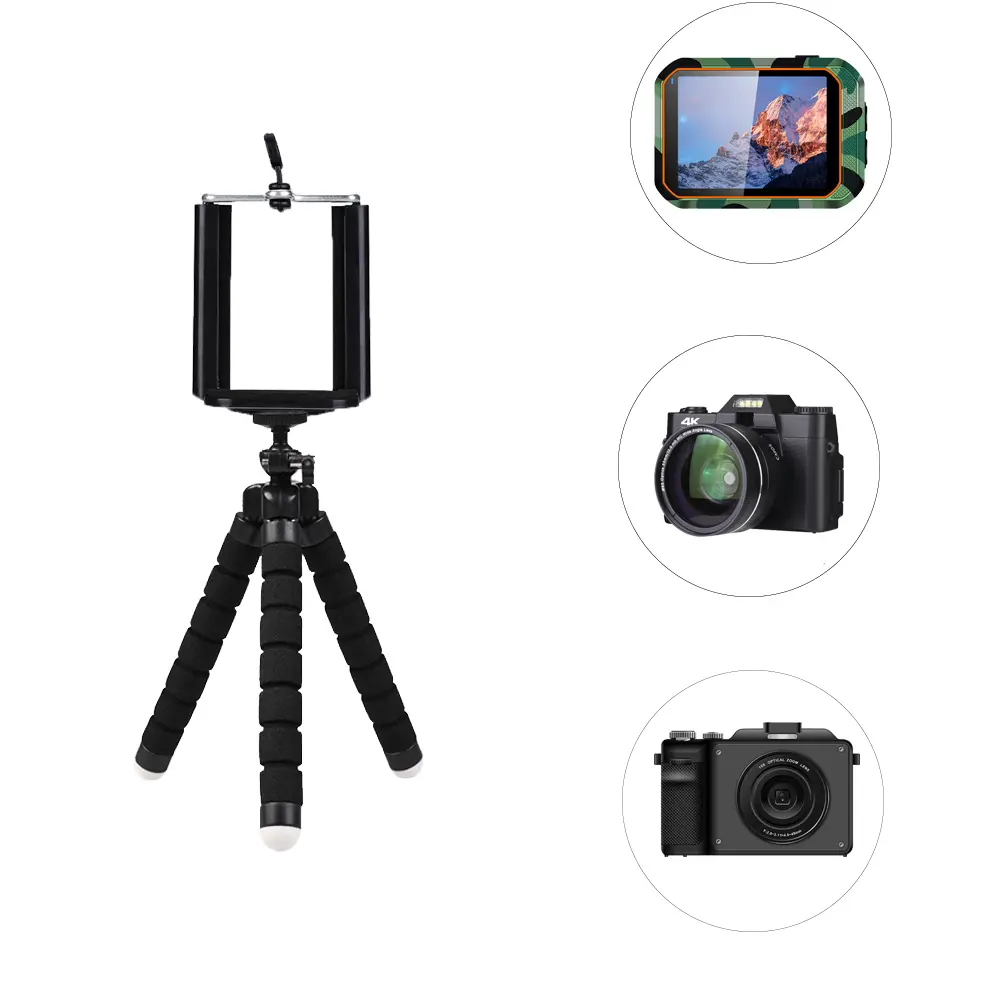 New Phone Tripod Mini Flexible Octopus Tripod Mini Portable Tripod Holder For iPhone Xiaomi Huawei Mobile Phone Smartphone