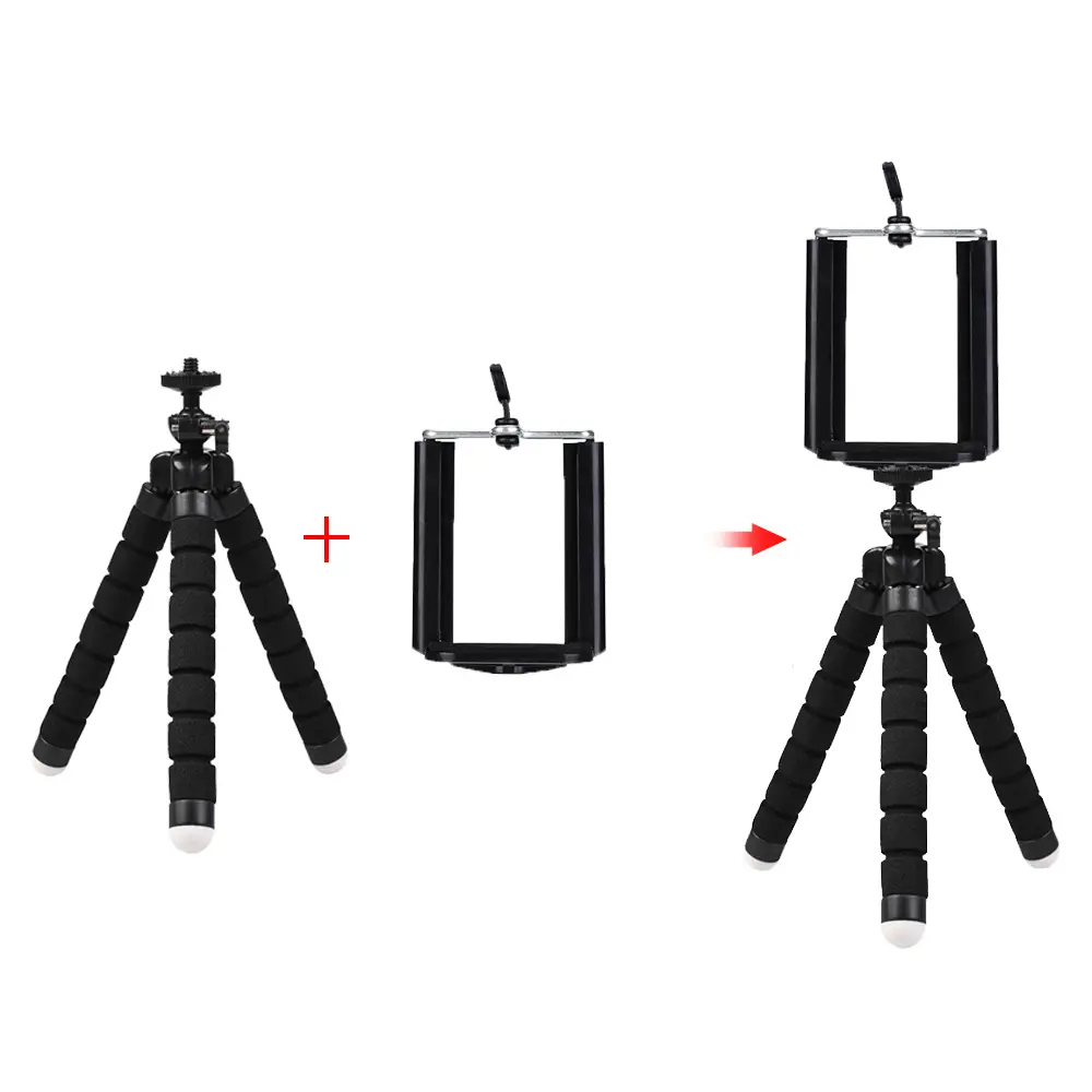 New Phone Tripod Mini Flexible Octopus Tripod Mini Portable Tripod Holder For iPhone Xiaomi Huawei Mobile Phone Smartphone