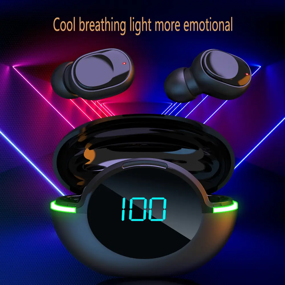 Y80 TWS Wireless Headphones Touch Control LED Display Wireless Bluetooth Headset by Mic Fone Earphones Air Pro Earbuds