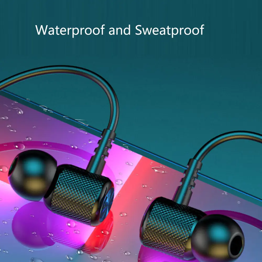 Neckband Headphone Wireless Bluetooth 5.0 Headset Game Earphone Subwoofer Earpiece Magnetic Earbuds for iphone Sumsamg Xiaomi