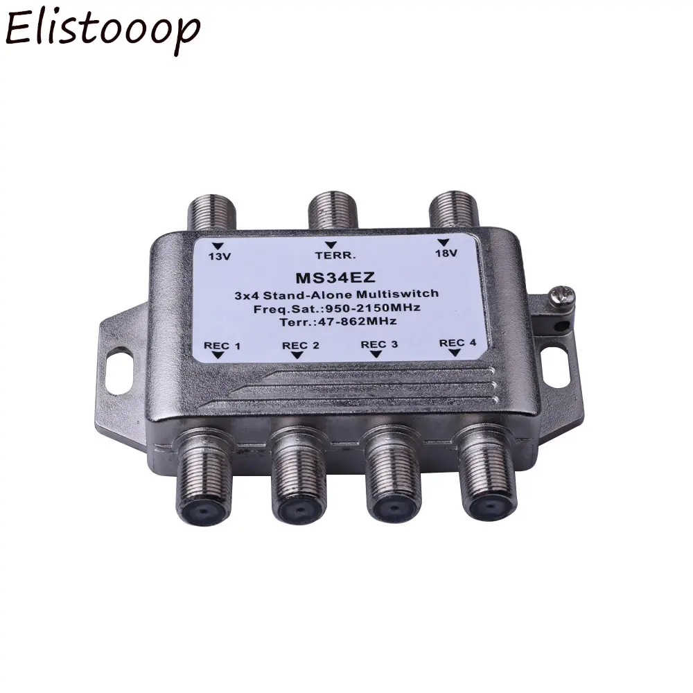 TV Satellite Antenna Cable Multiswitch Splitter MS34EZ 3x4 Satellite MultiSwitch FTA TV LNB Switch For Cascade satellite 3 in 4